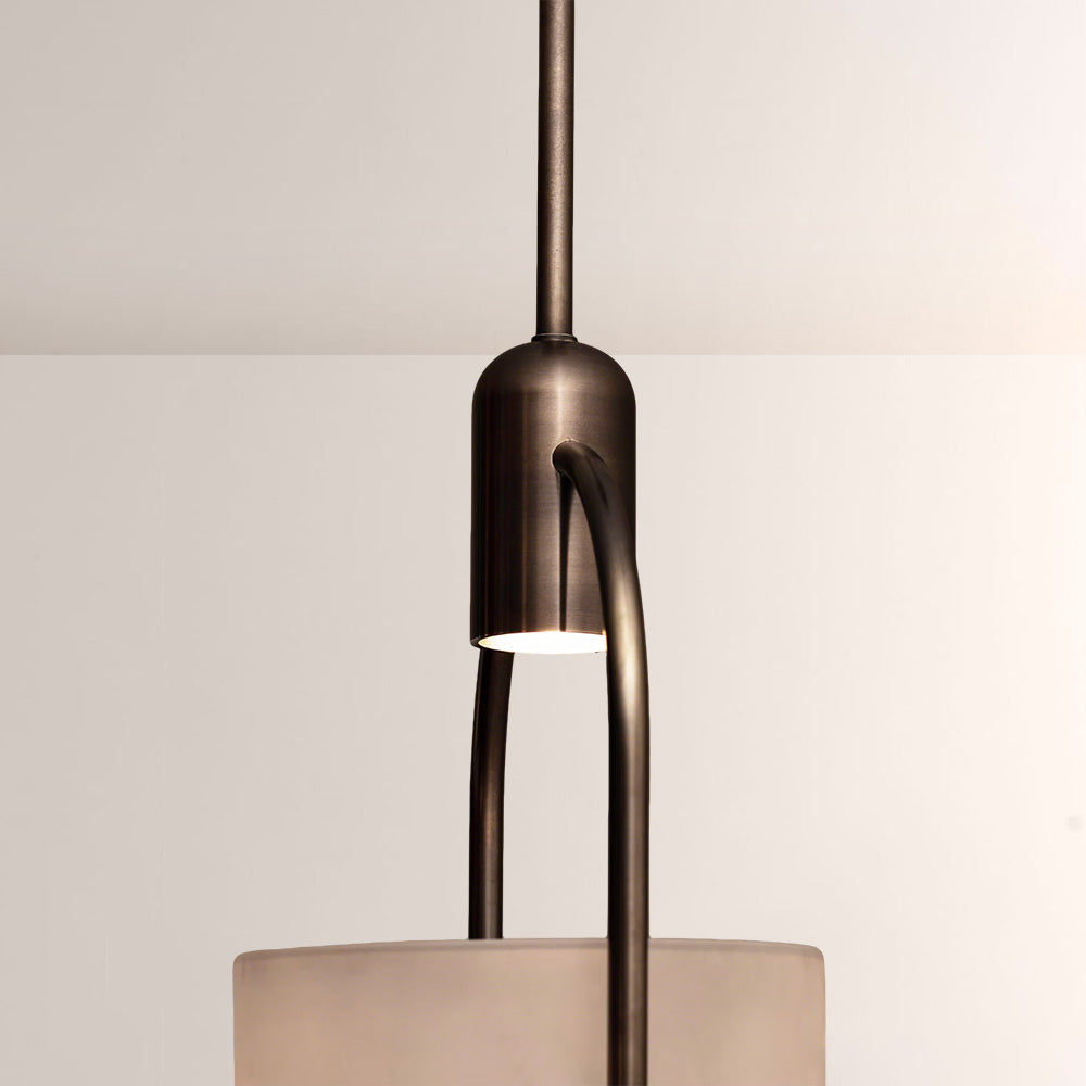 Arcane Dual-Tone Metal Gradient Glass Pendant