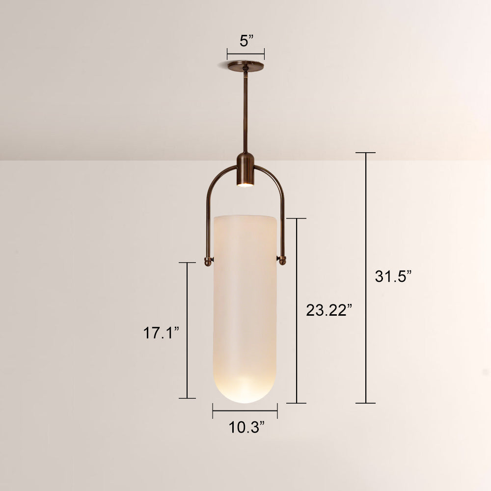 Arcane Dual-Tone Metal Gradient Glass Pendant