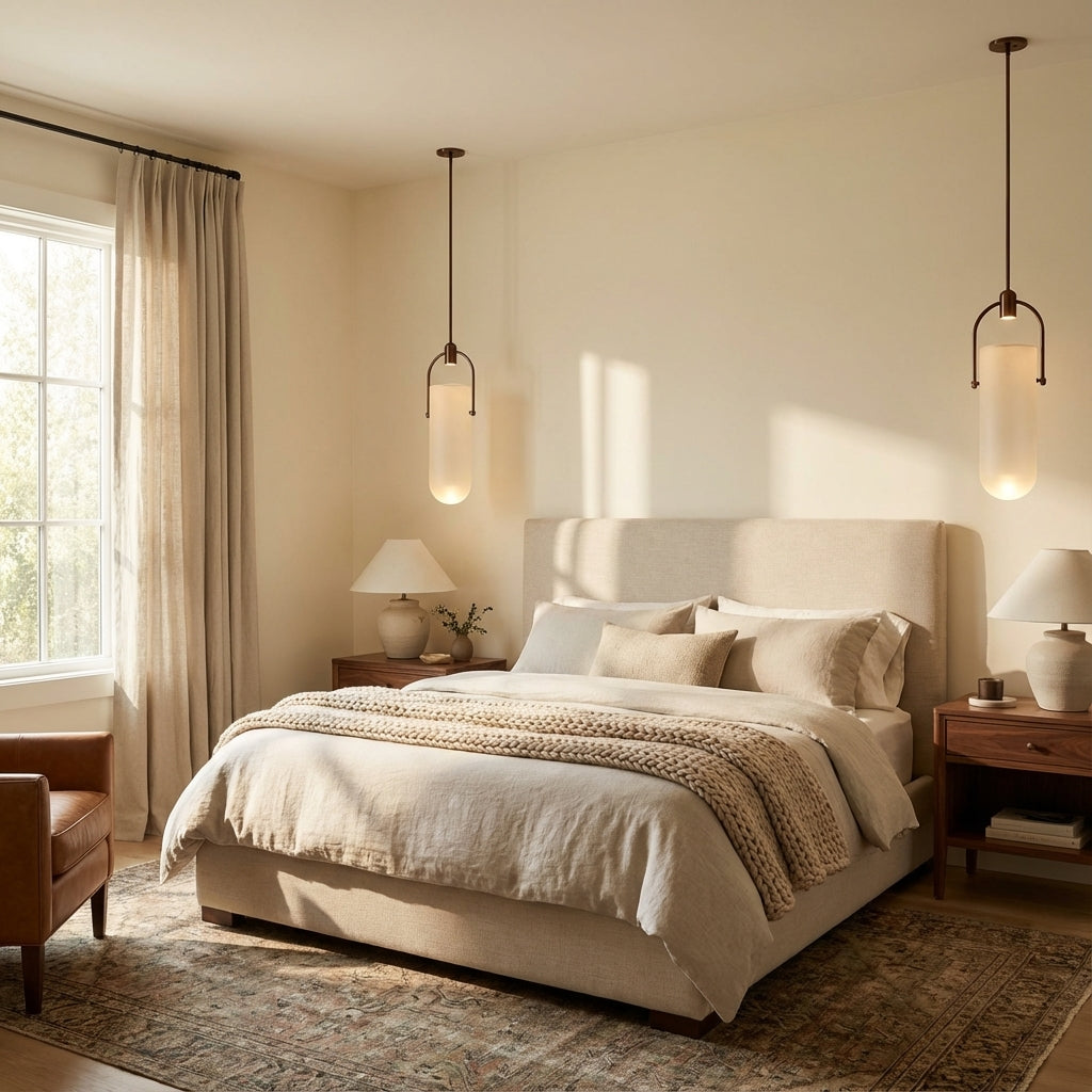 Arcane Dual-Tone Metal Gradient Glass Pendant