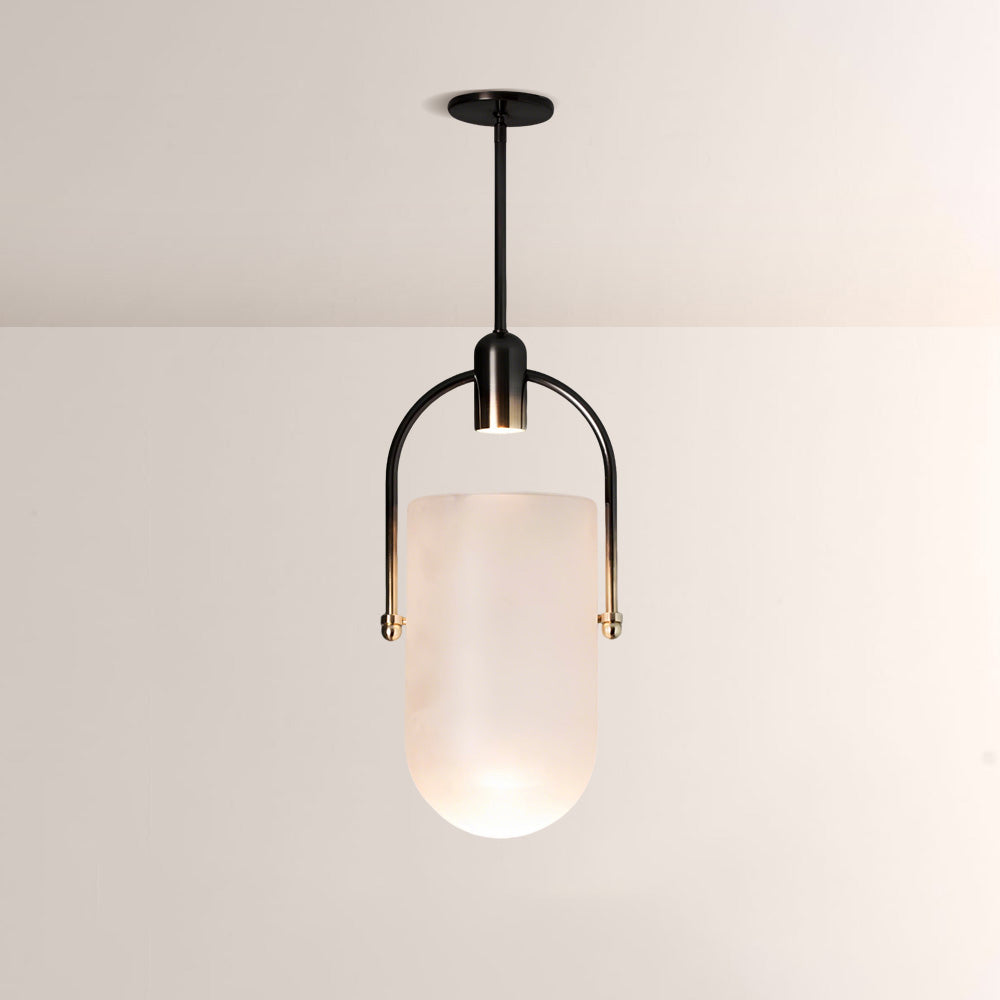 Arcane Dual-Tone Metal Gradient Glass Pendant