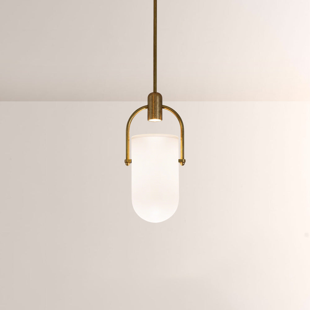 Arcane Dual-Tone Metal Gradient Glass Pendant