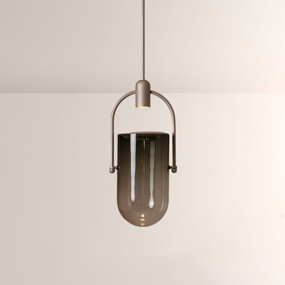 Arcane Dual-Tone Metal Gradient Glass Pendant