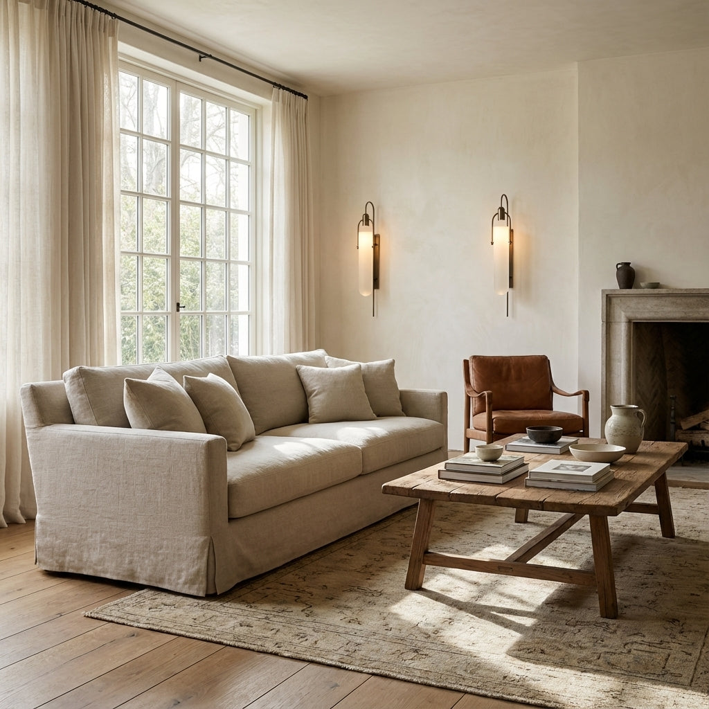 Arcane Metal Frosted Glass Cylinder Wall Sconce