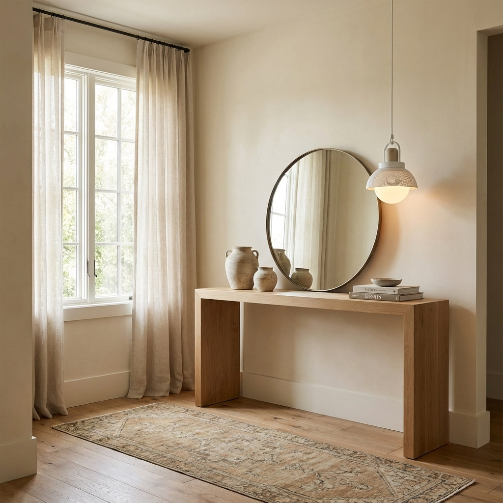 Arcane Perforated Metal Wood Orb Pendant