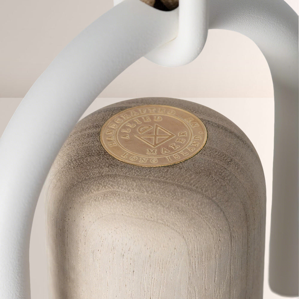 Arcane Wood Metal Dome Pendant