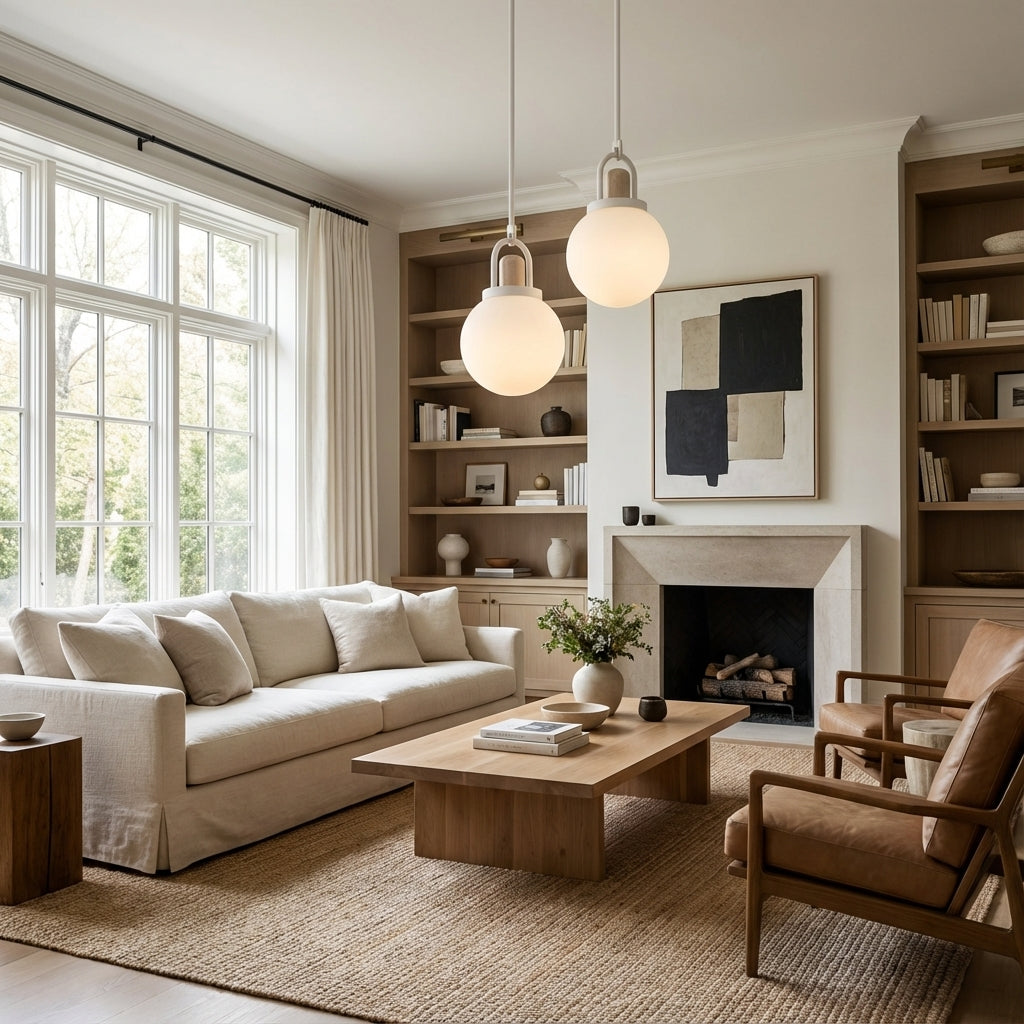 Arcane Wood Multi Tone Metal Orb Pendant