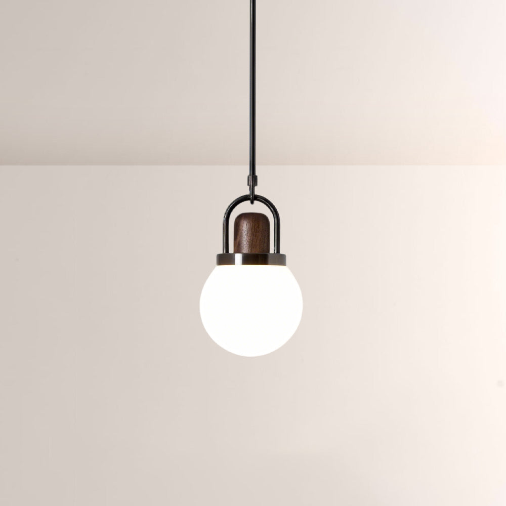 Arcane Wood Multi Tone Metal Orb Pendant