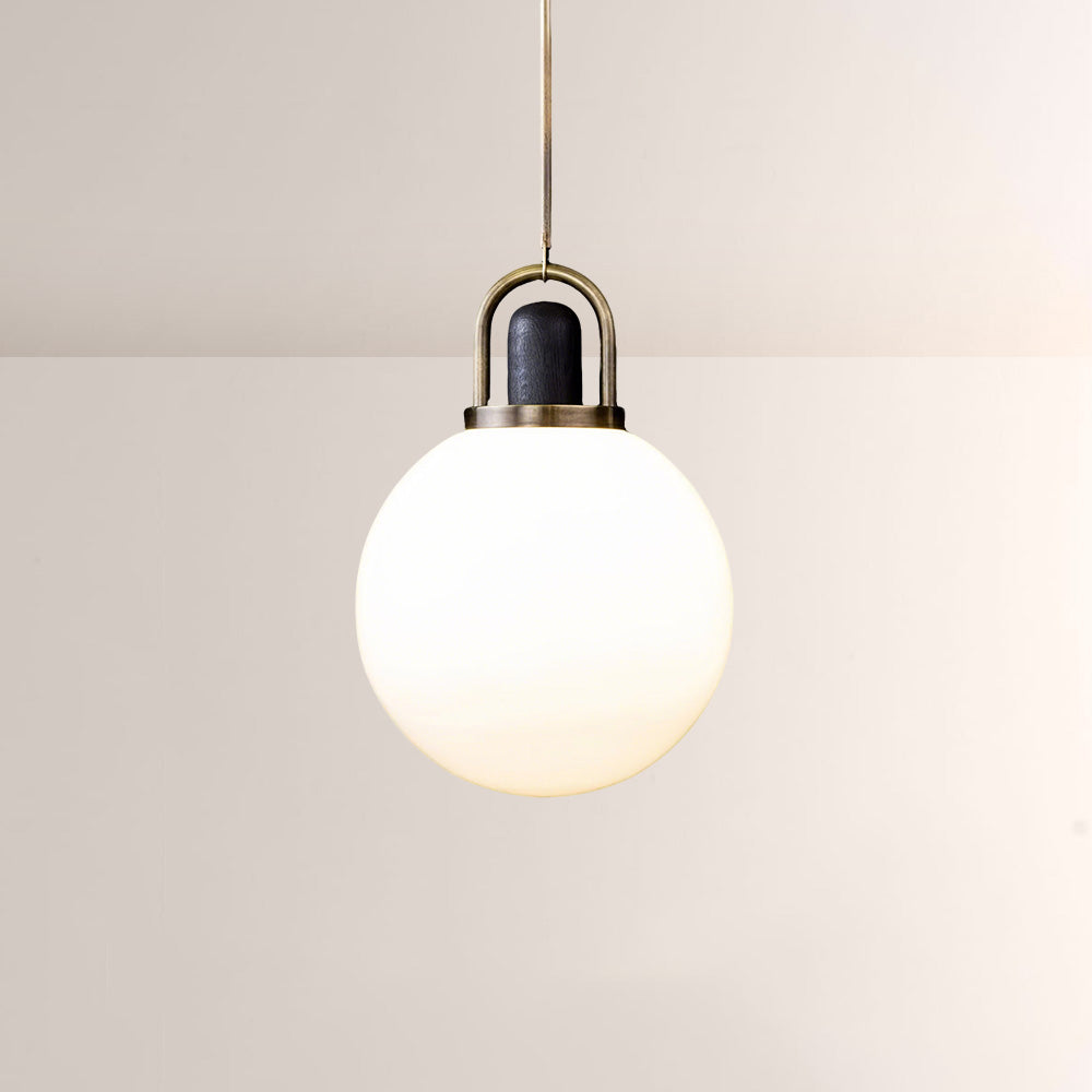 Arcane Wood Multi Tone Metal Orb Pendant