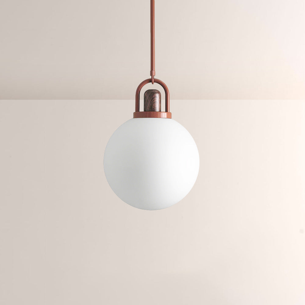 Arcane Wood Multi Tone Metal Orb Pendant