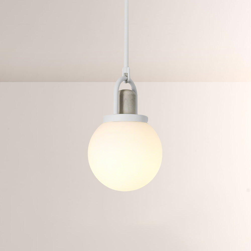 Arcane Wood Multi Tone Metal Orb Pendant