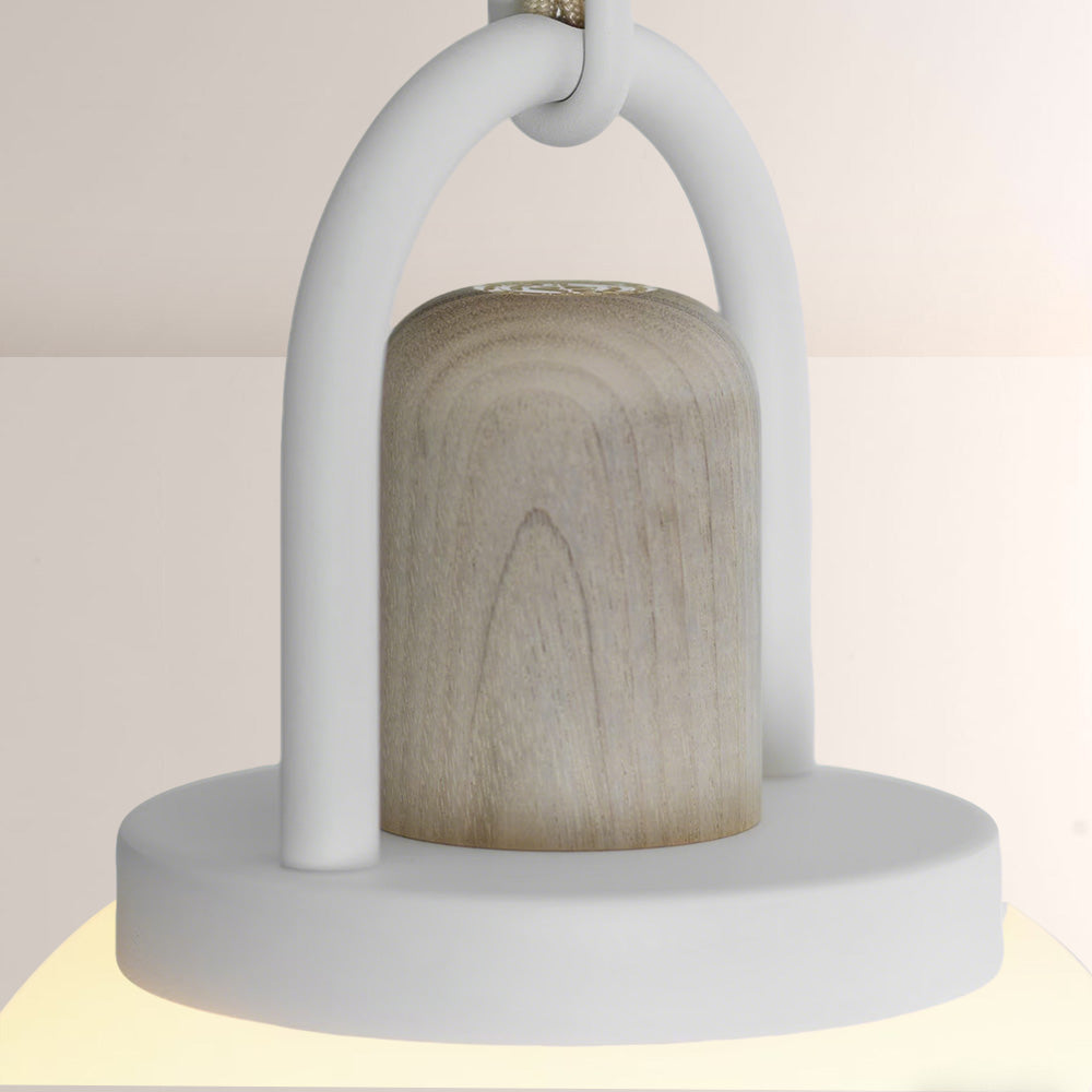 Arcane Wood Multi Tone Metal Orb Pendant