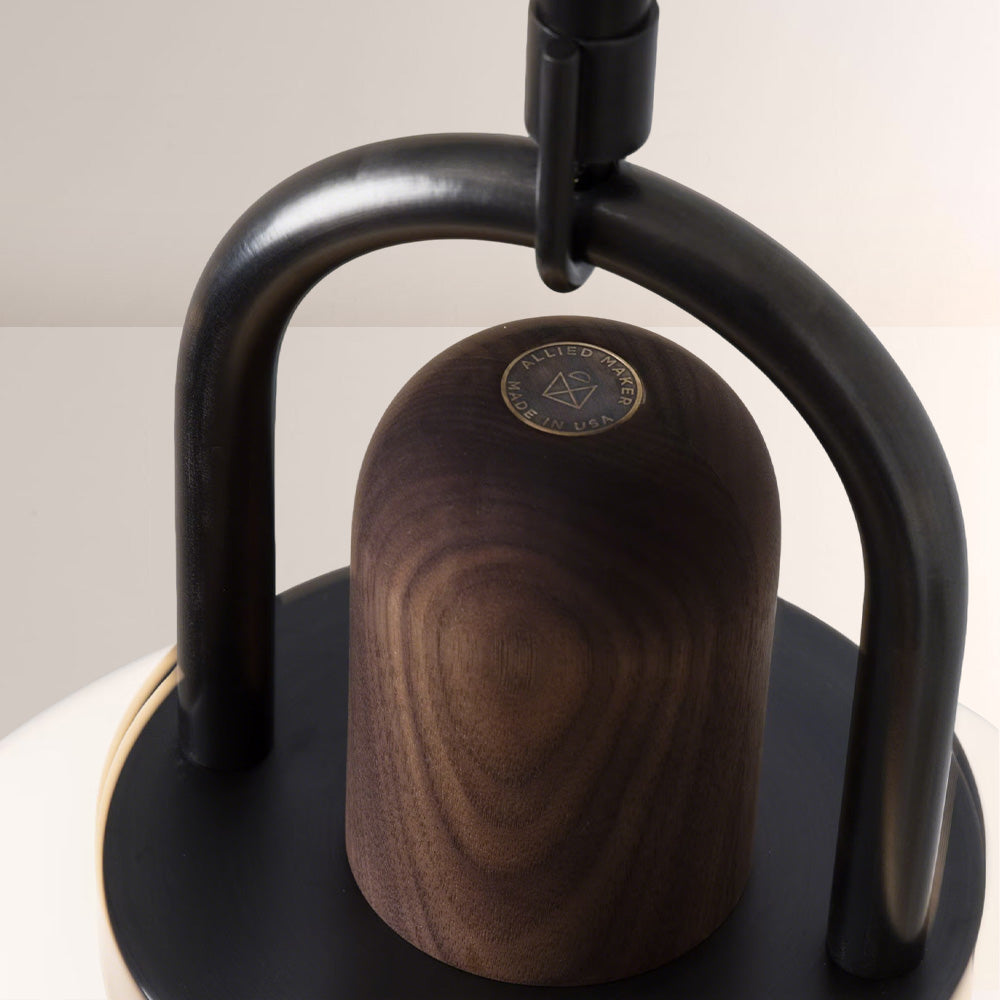 Arcane Wood Multi Tone Metal Orb Pendant