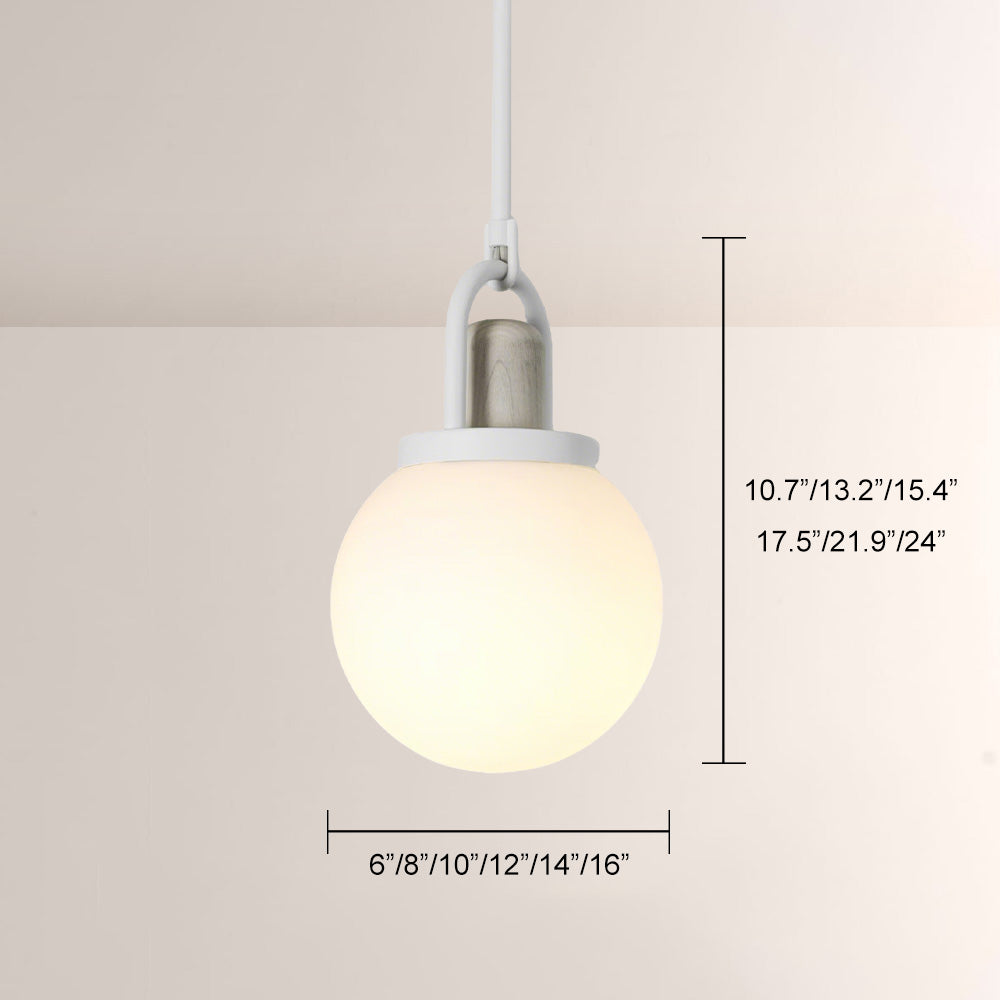 Arcane Wood Multi Tone Metal Orb Pendant