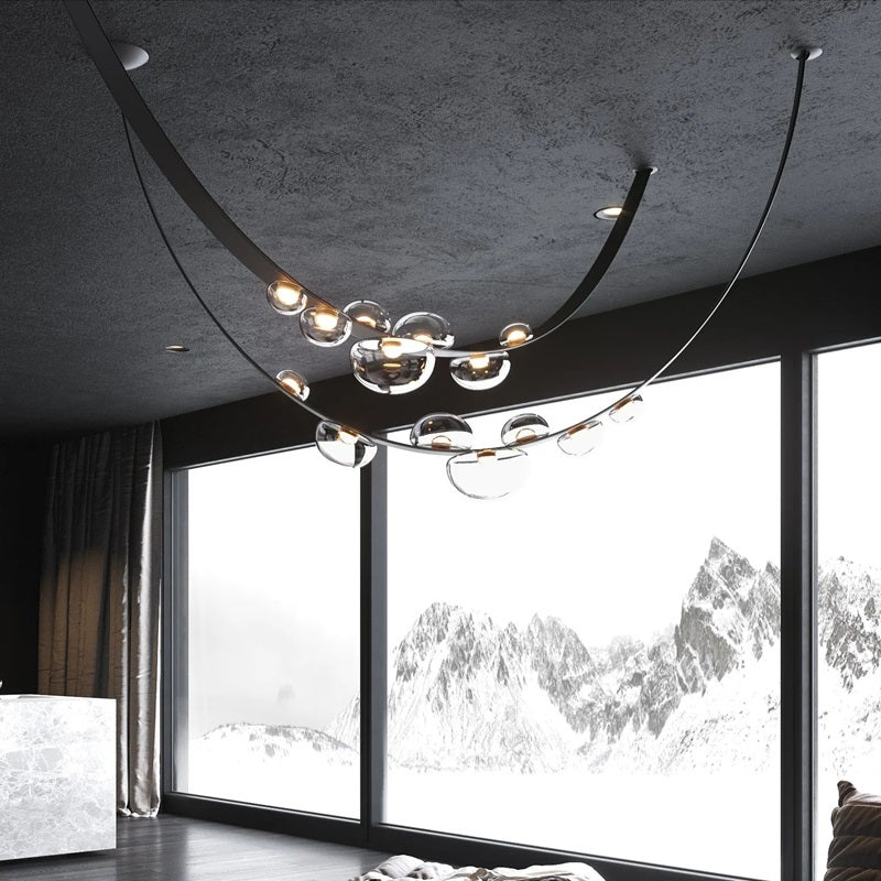 Aura Drops Double Chandelier