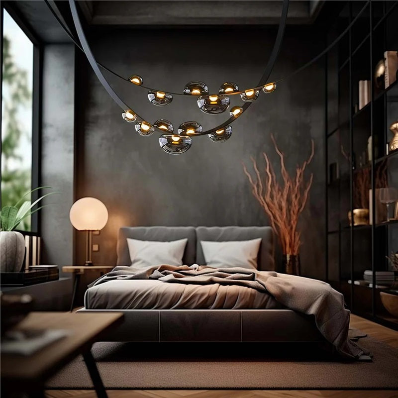 Aura Drops Double Chandelier