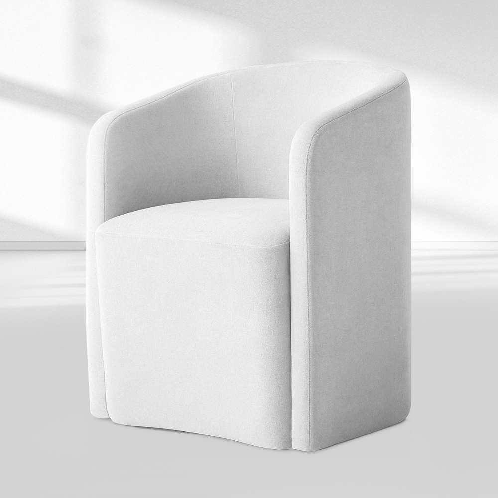 Aurelia Barrelback Fabric Dining Armchair