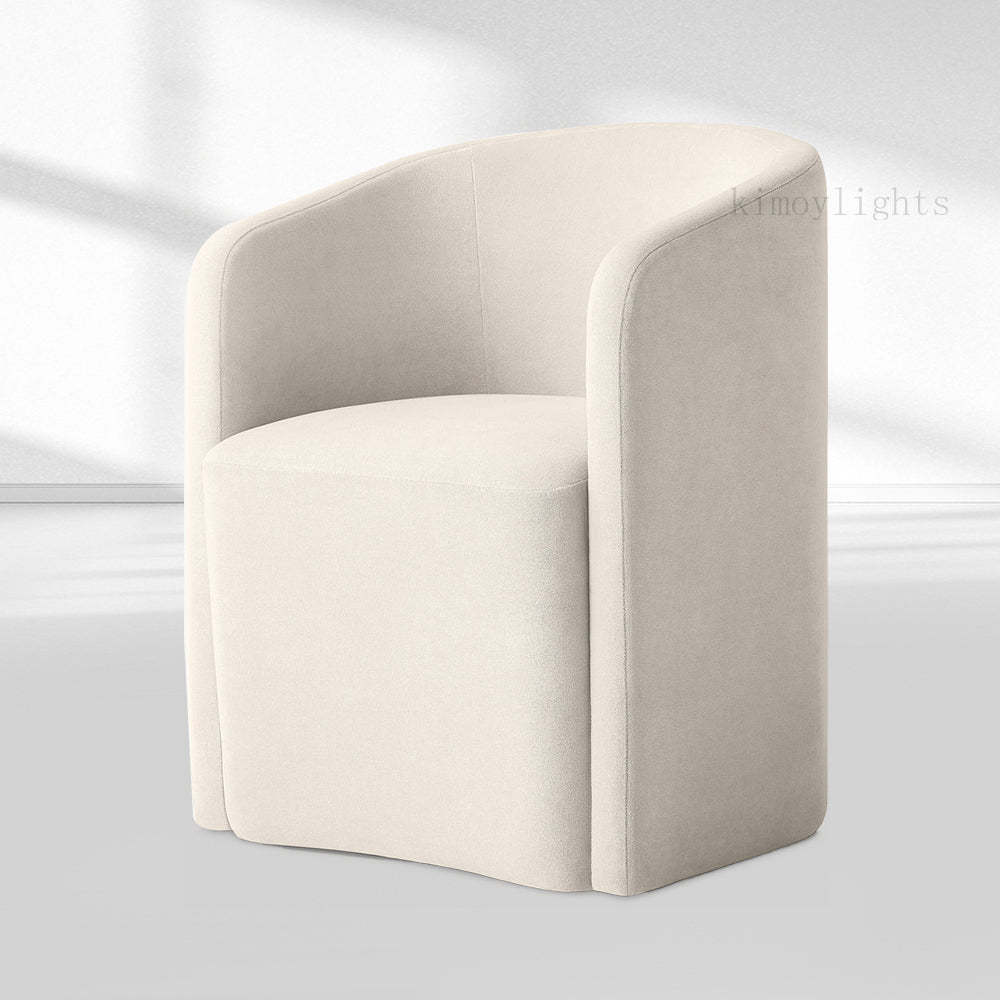 Aurelia Barrelback Fabric Dining Armchair,high-end reading nook seating