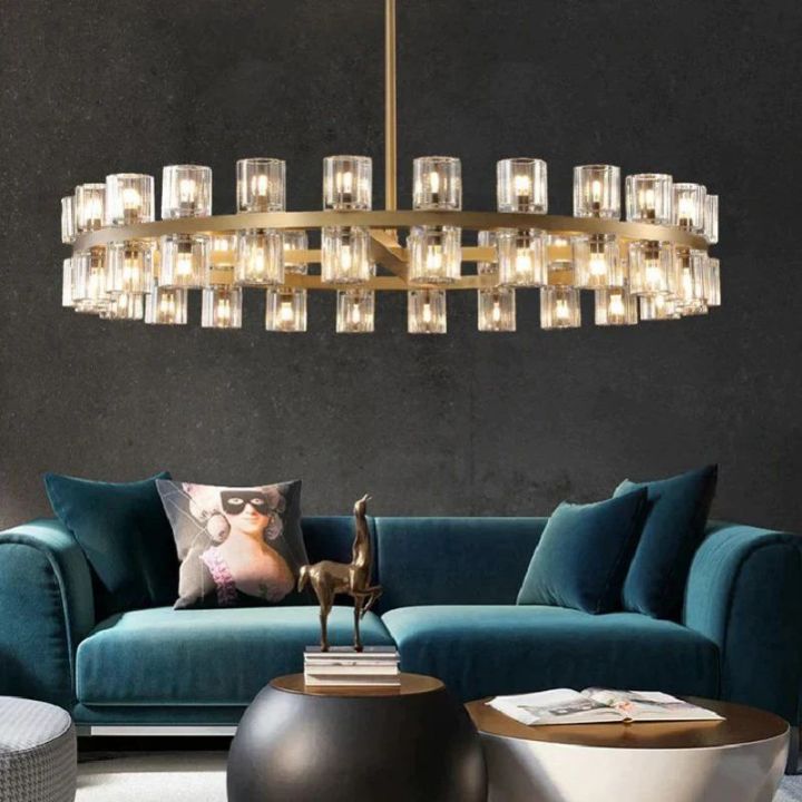 Brachor Round Chandelier 48" - kimoylights