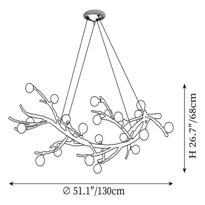 Boho Tree Branch Modern Chandelier - thebelacan