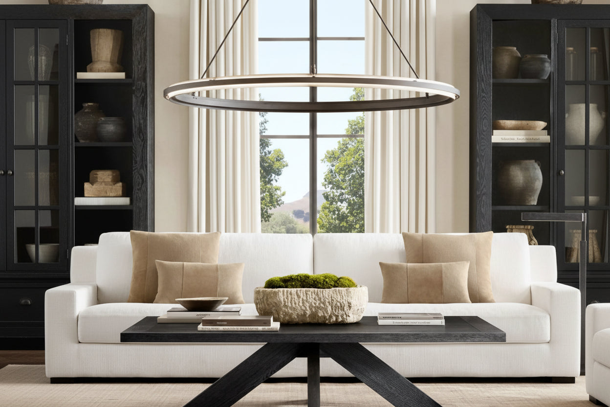 Peral Round Chandelier 36"/48"/60"  -kimoylights
