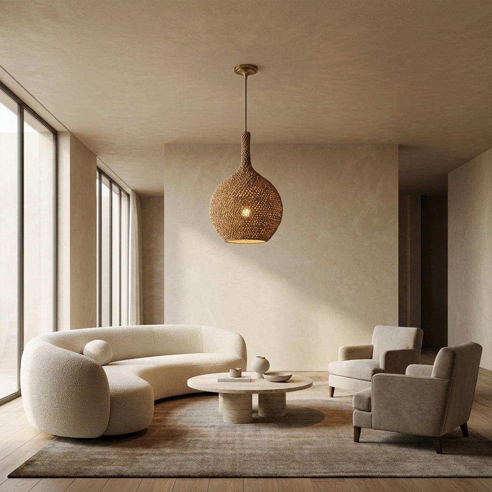 Cairo Crocheted Seagrass Pendant