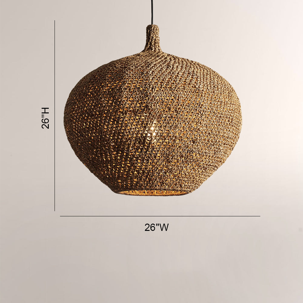 Cairo Crocheted Seagrass Pendant