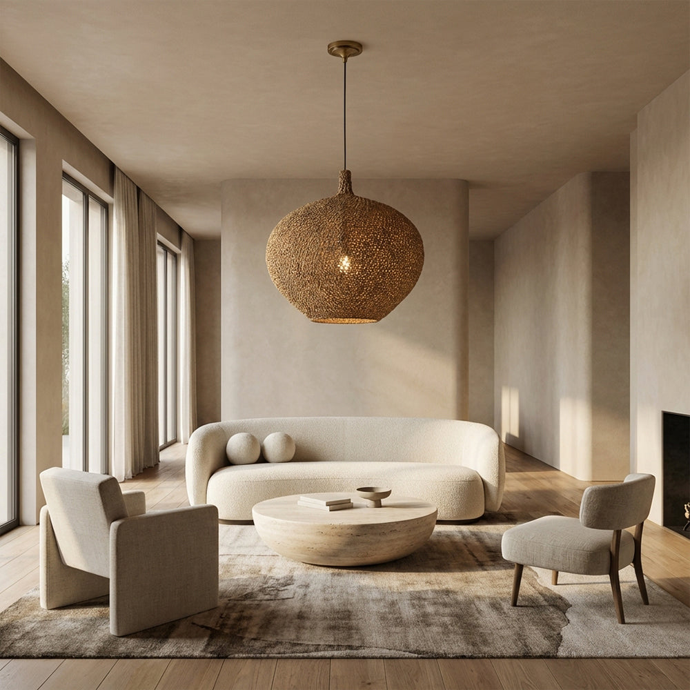 Cairo Crocheted Seagrass Pendant