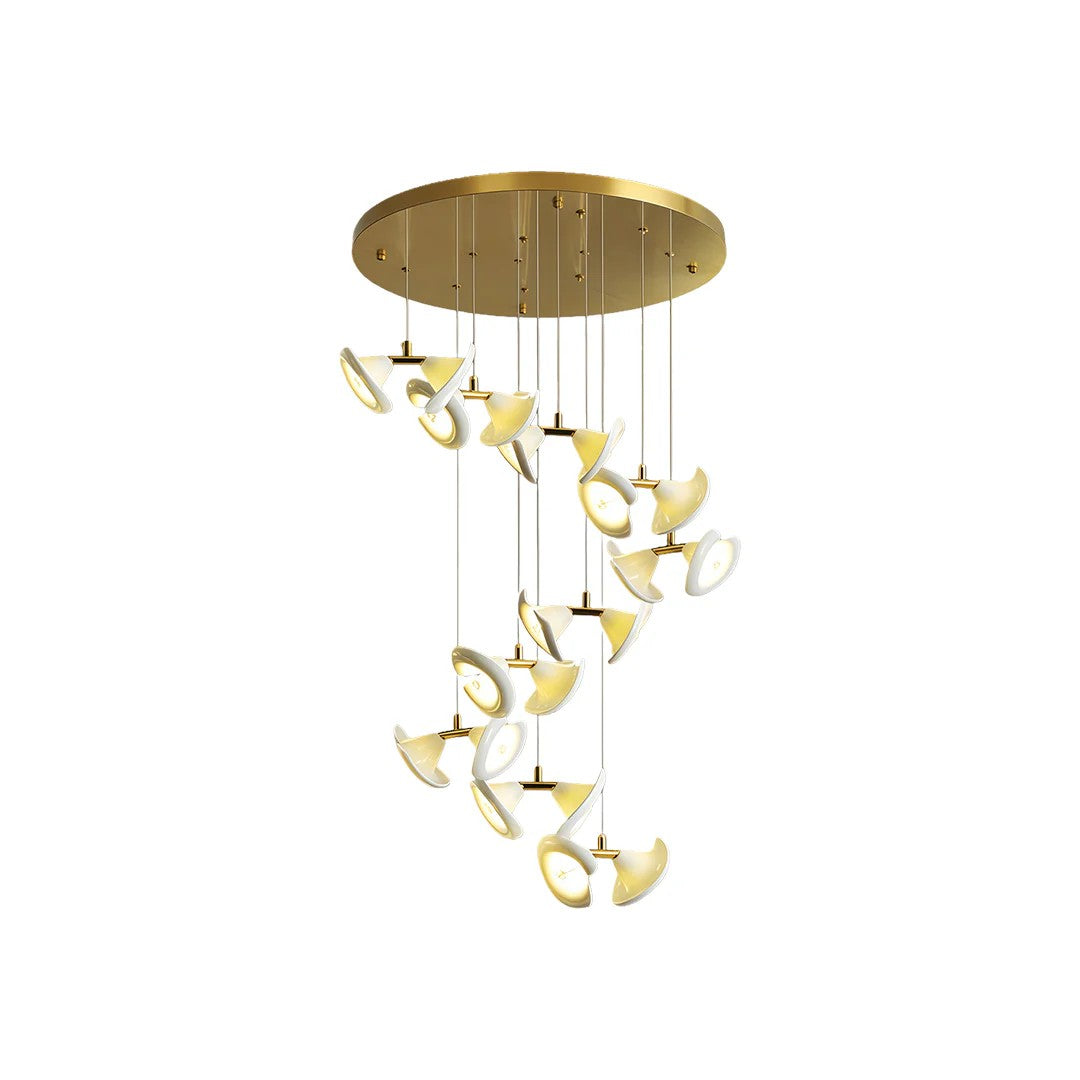 Ceramic Chandeliers Luxury Tulip Flower Ceiling Light