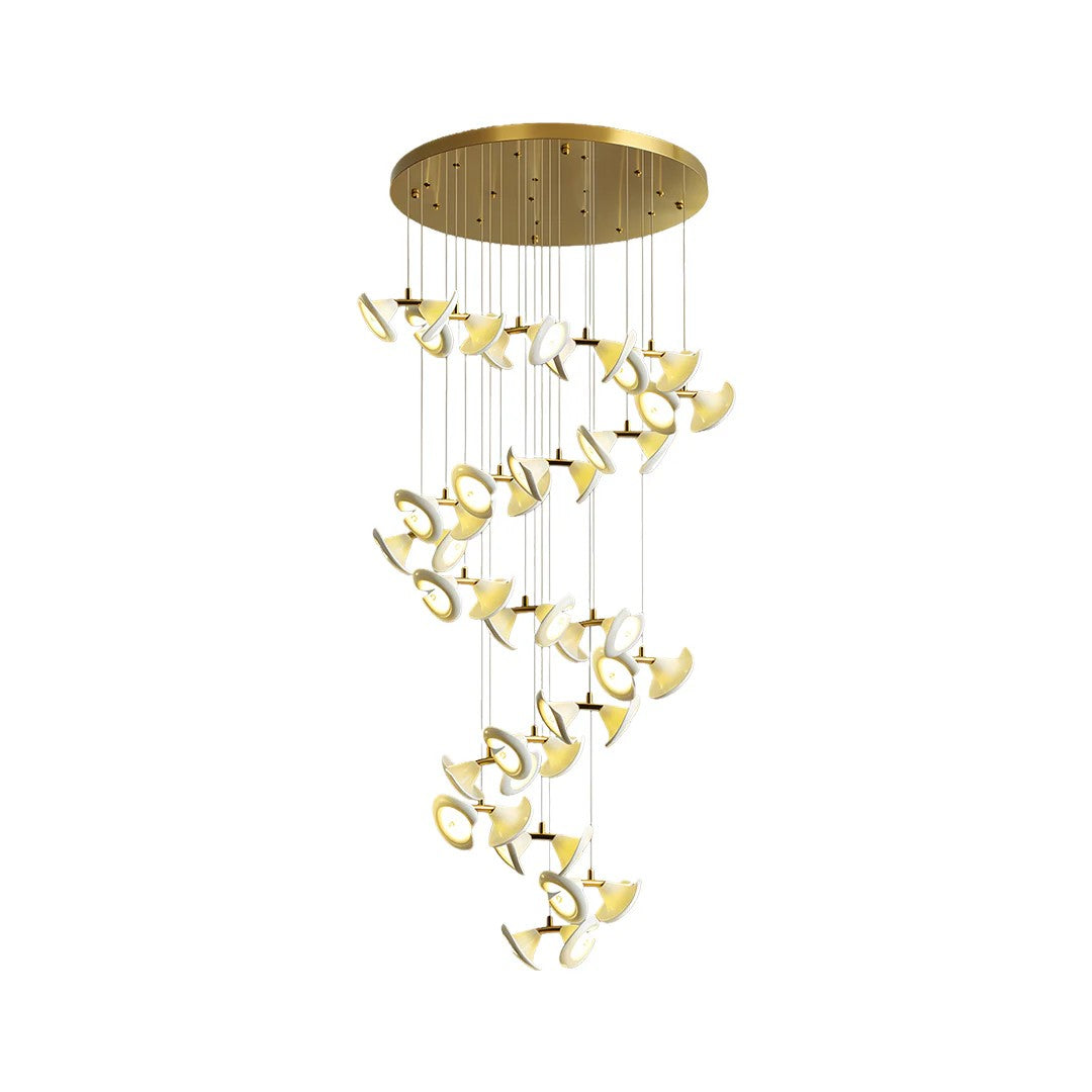 Ceramic Chandeliers Luxury Tulip Flower Ceiling Light