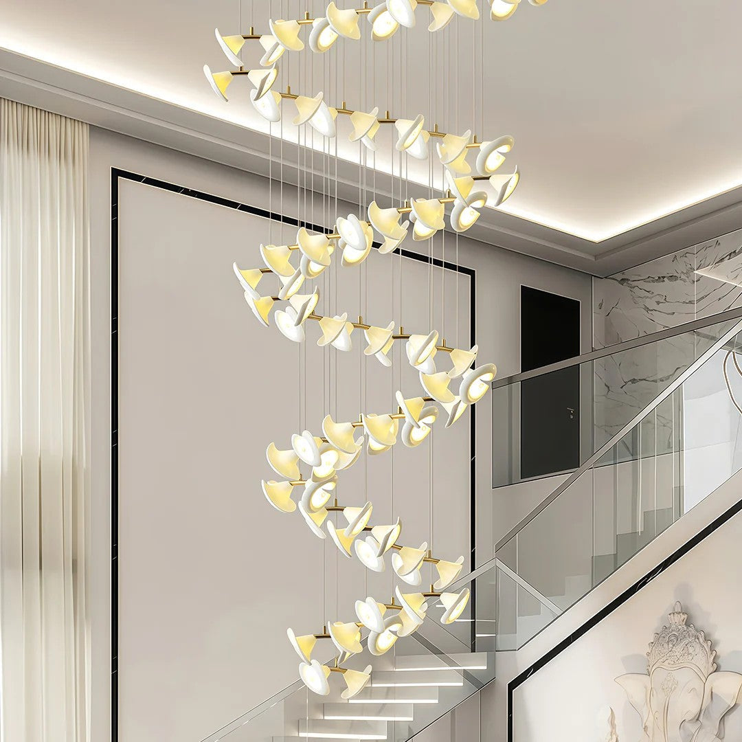Ceramic Chandeliers Luxury Tulip Flower Ceiling Light