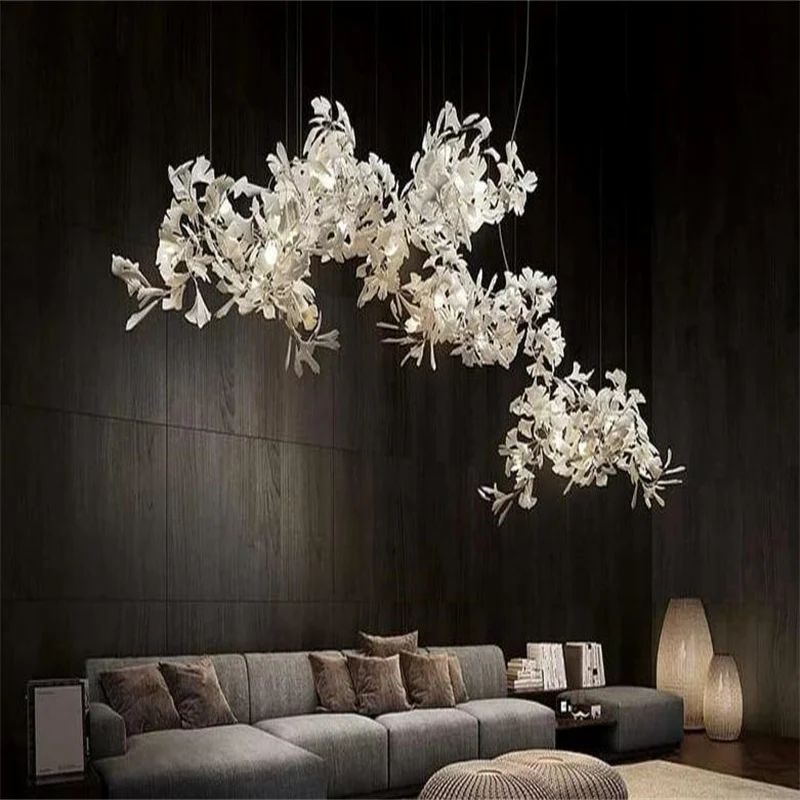 Ceramic Ginkgo Luxury Branch Chandelier - thebelacan
