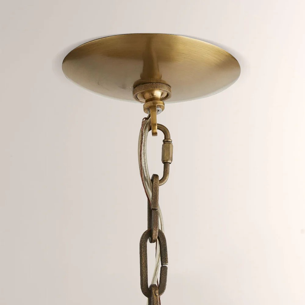Chertona Round Leather Chandelier