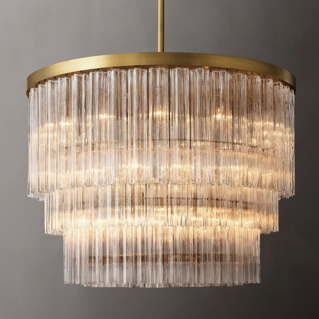 Chelor 3-Tier Round Chandelier 48” - kimoylights
