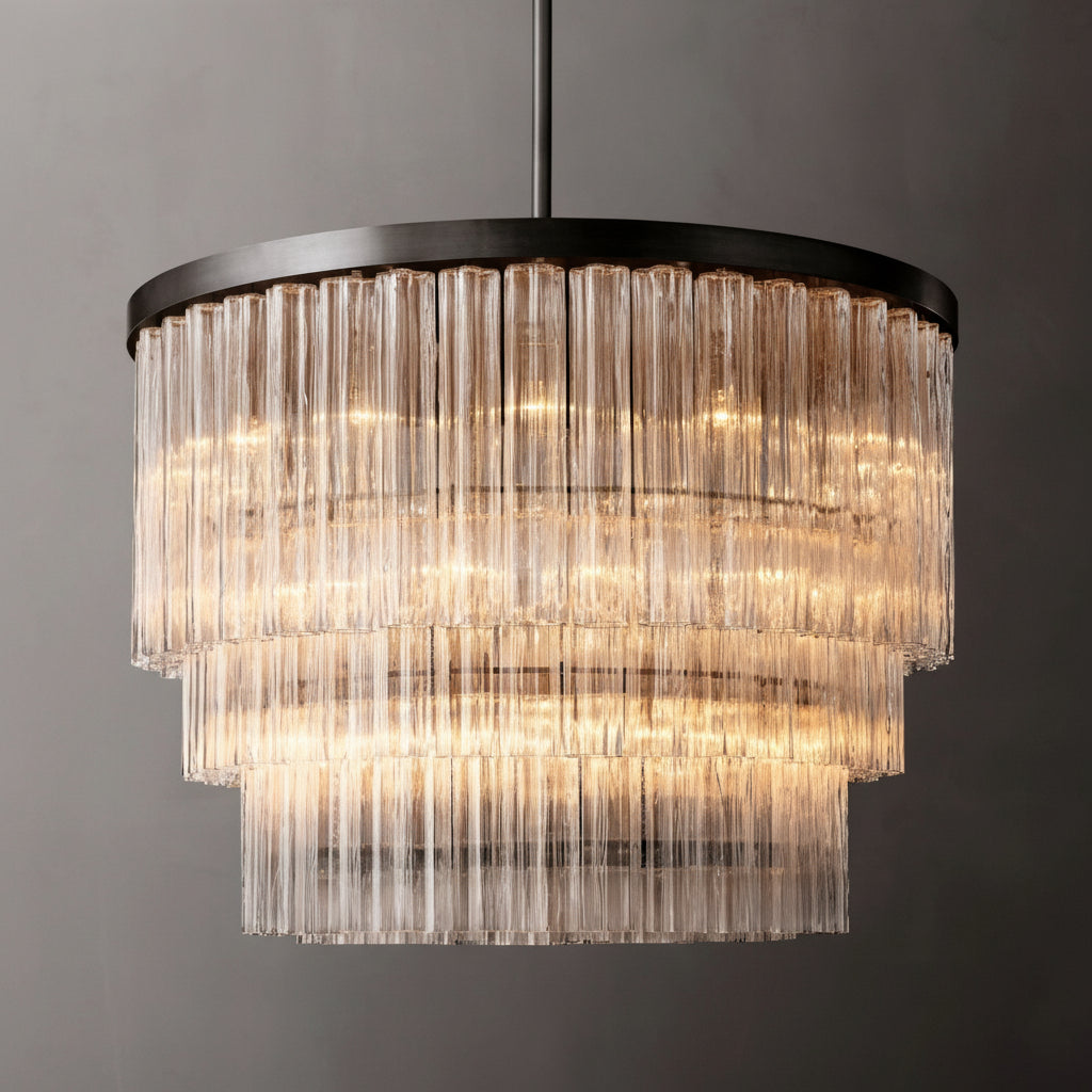 Chelor 3-Tier Round Chandelier 48” - kimoylights