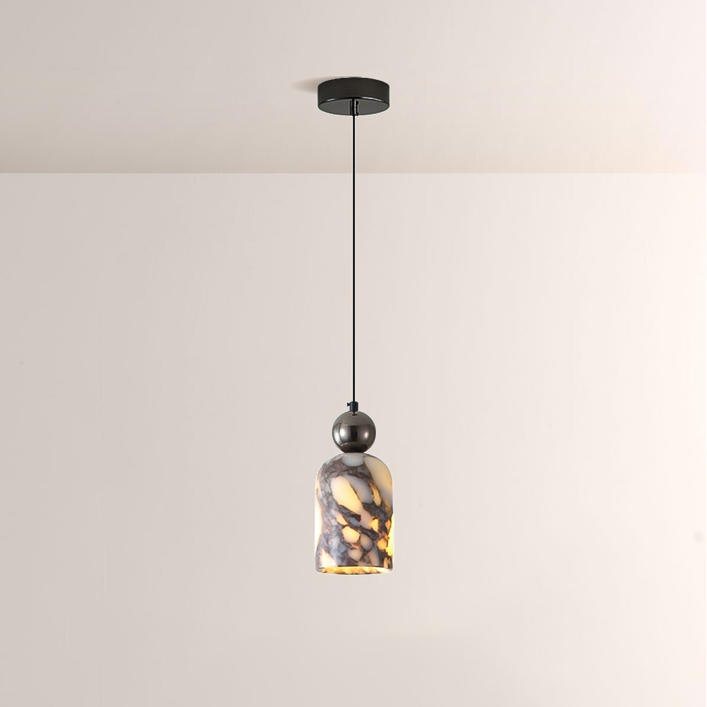 Lionel Bell-Shaped Marble Pendant