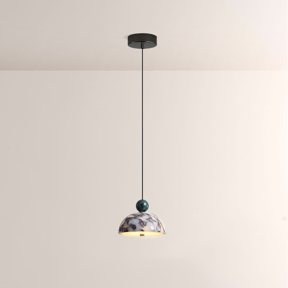 Lionel Dome-Shaped Marble Pendant