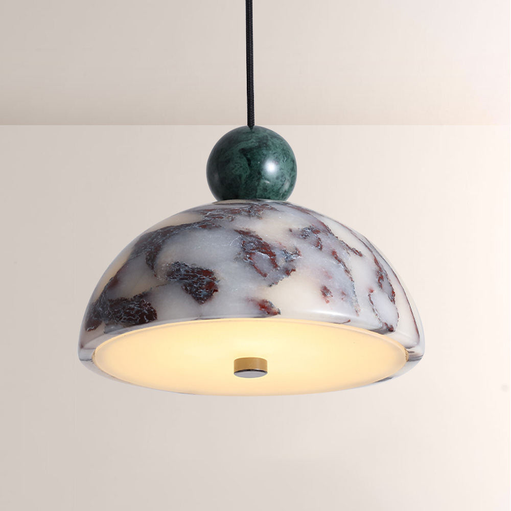 Lionel Dome-Shaped Marble Pendant