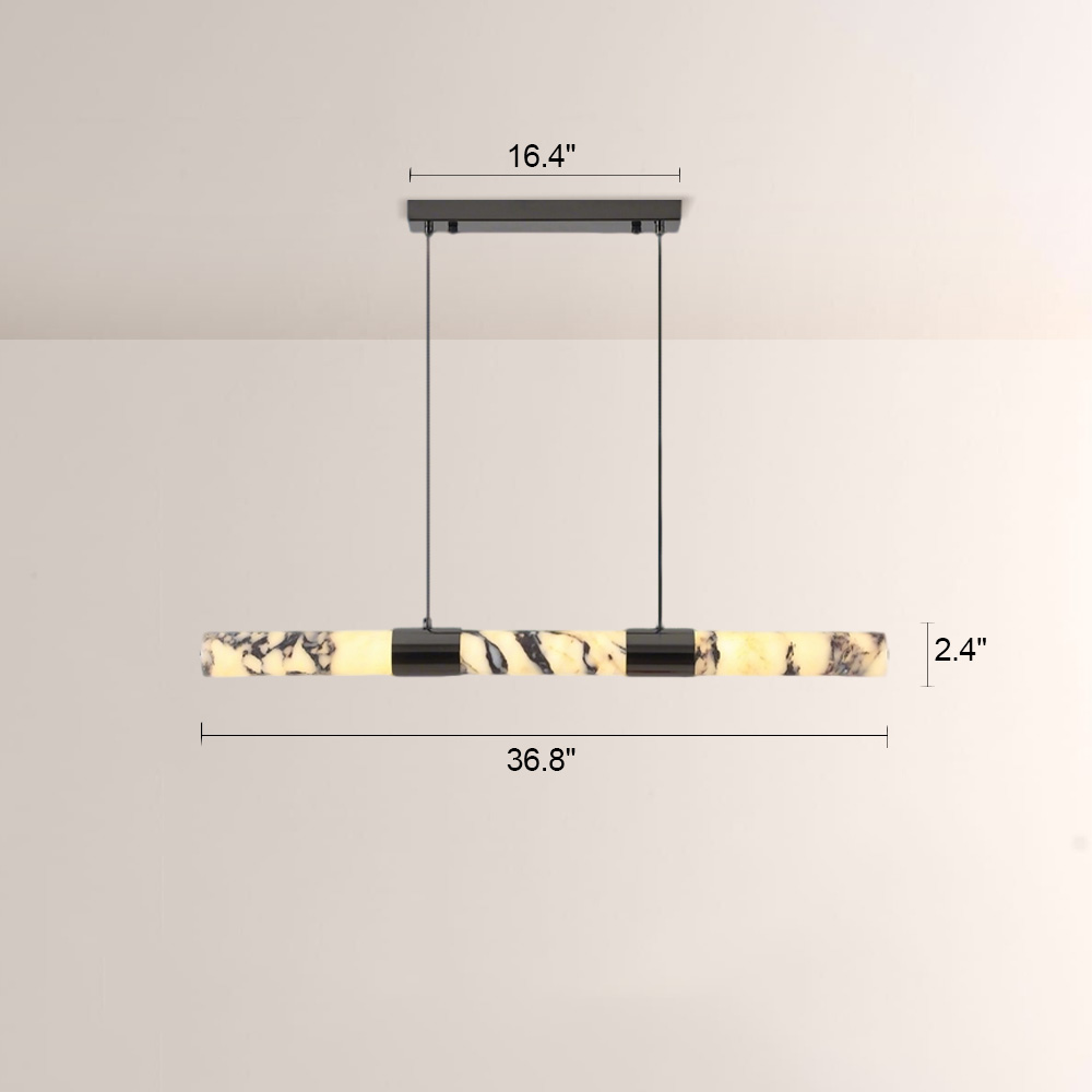 Lionel Linear Marble Chandelier