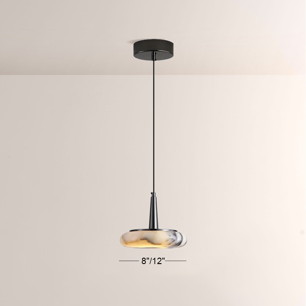 Lionel Low-Profile Disc Marble Pendant