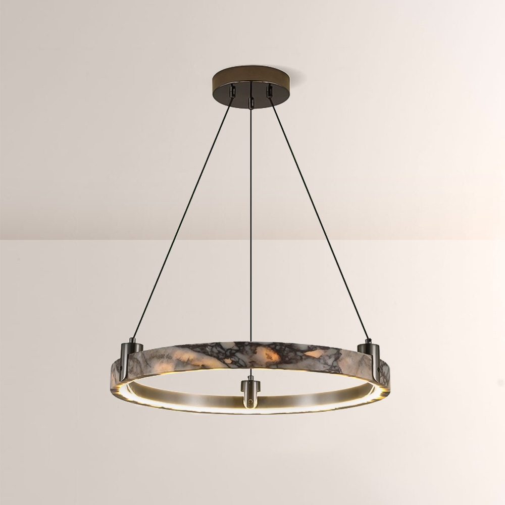 Lionel Single-Ring Marble Chandelier