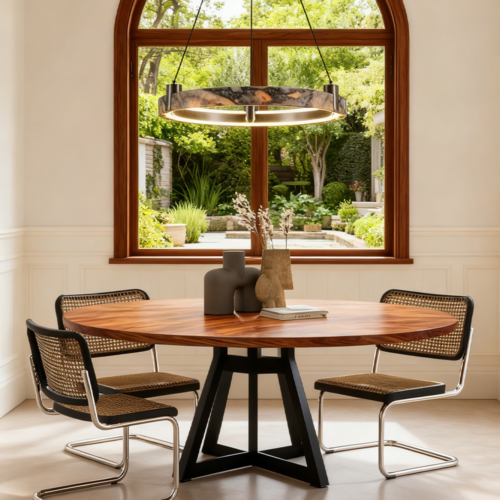 Lionel Single-Ring Marble Chandelier