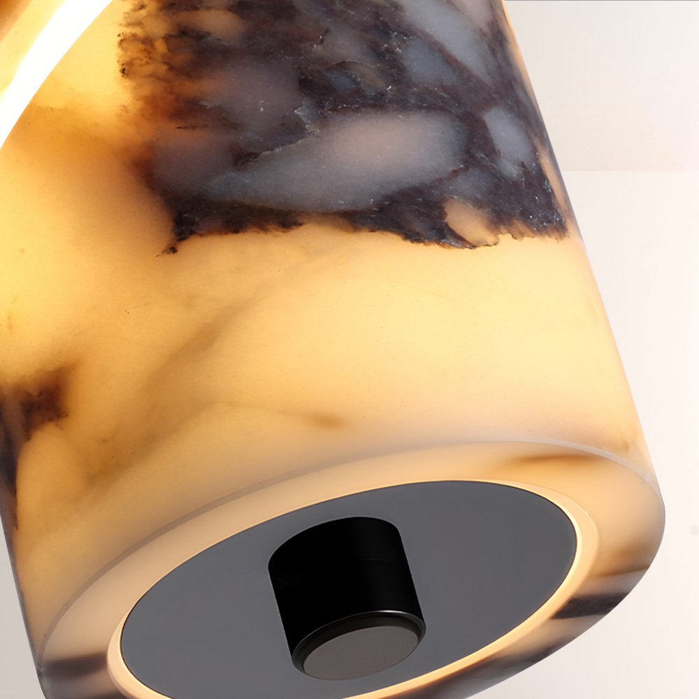 Lionel Swirl-Accent Marble Cylinder Pendant