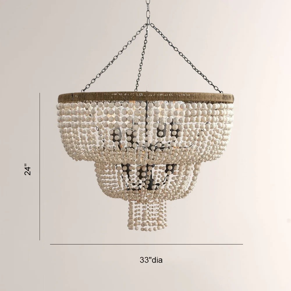 Craney Three-layer Round Beads Chandelier