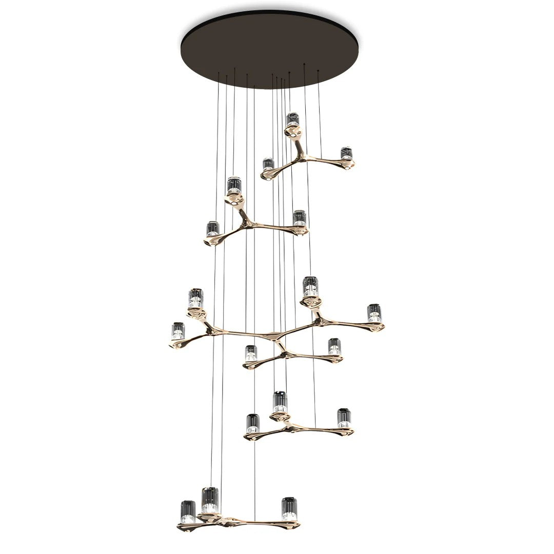 Crystal Staircase Chandelier Nordic Creative Ceiling Light