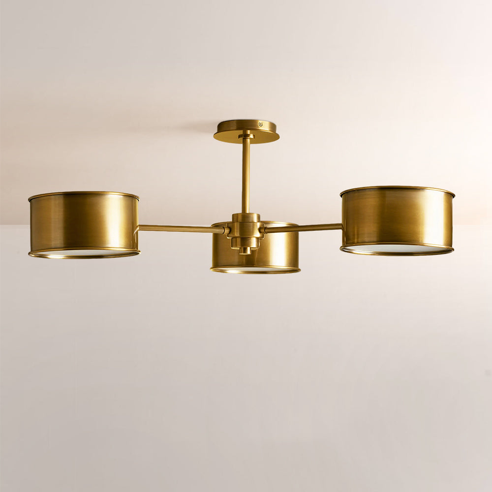 Daphira 3-Light Metal Semi-Flush Mount