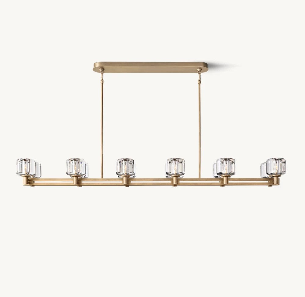 Demaret  Double Linear Chandelier 72“