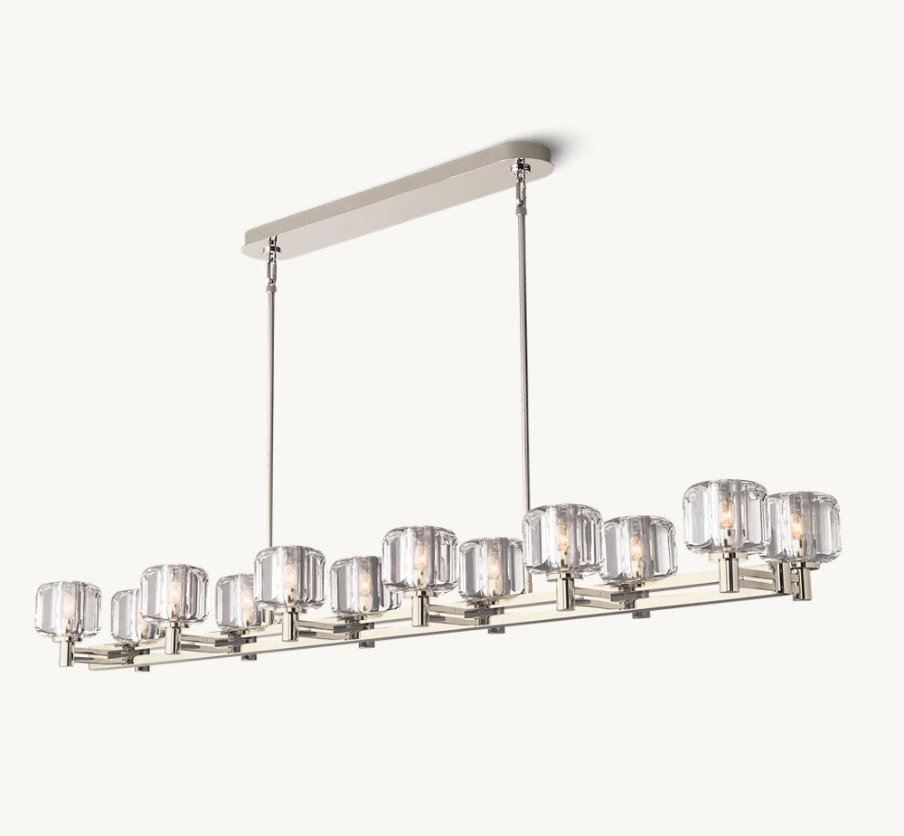 Demaret  Double Linear Chandelier 72“