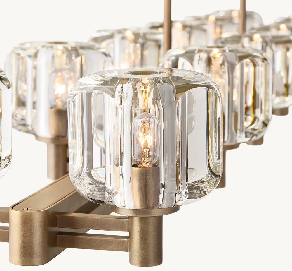 Demaret  Double Linear Chandelier 72“