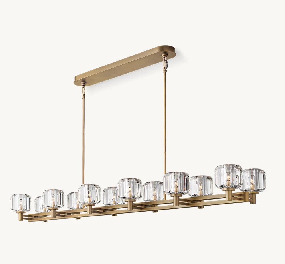 Demaret  Double Linear Chandelier 72“