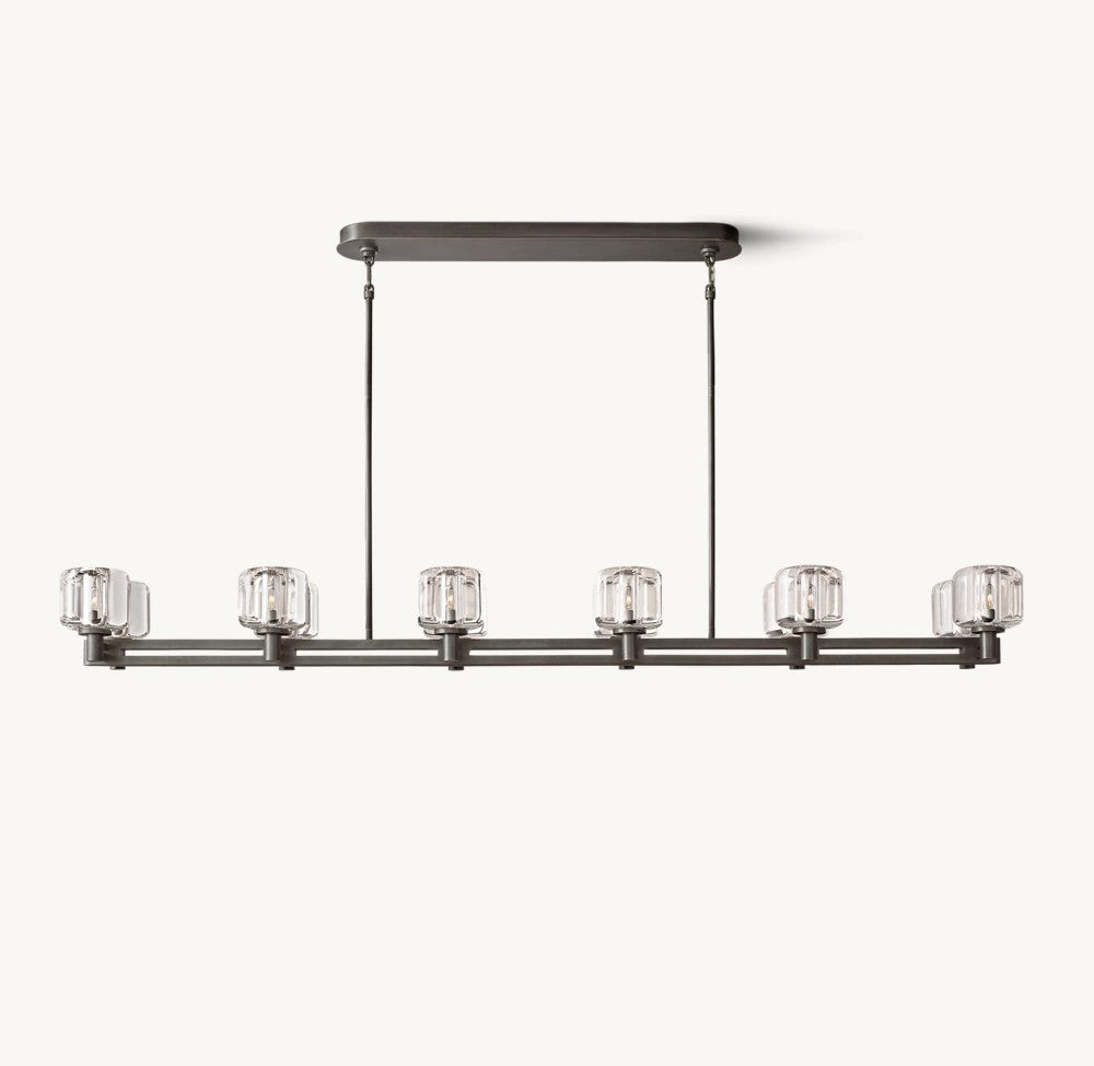 Demaret  Double Linear Chandelier 72“